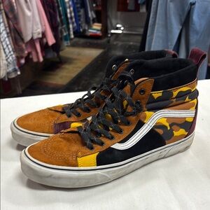 Vans Brown and Black Athletic Shoes High-Top